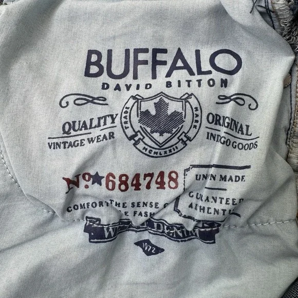 Buffalo David Bitton Ash-X Slim Stretch Straight Zip Acid Wash 36X30 (Real 39") - Picture 9 of 14